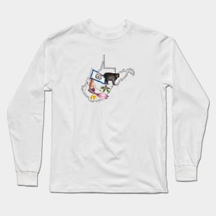 West Virginia Mermaid Long Sleeve T-Shirt